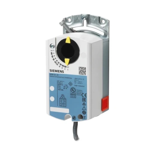 GDB141.1E Siłownik obrotowy bez sprężyny powrotnej, 5 [Nm], 2-/3-stawny, 24 [V] AC/DC, 150 [s]