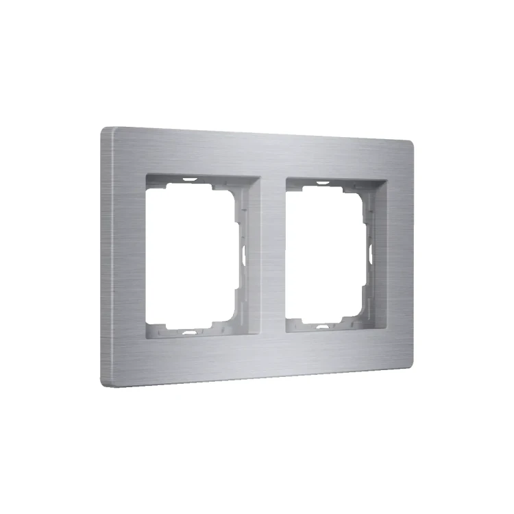 Enertex® AluRa Double ALU – Ramka podwójna do wkładek 55 [mm] JUNG Serie A i AS