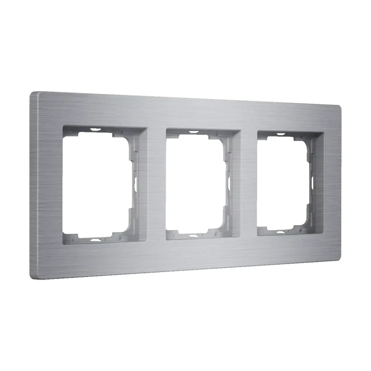 Enertex® AluRa Triple ALU – Ramka potrójna do wkładek 55 [mm] JUNG Serie A i AS