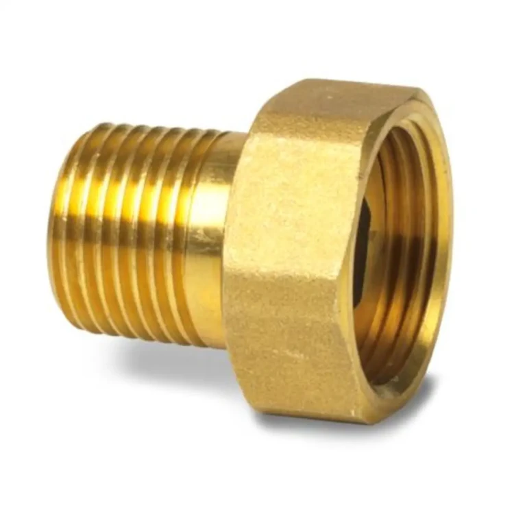 ALN14.156B Zestaw śrubunków gwintowanych (6 szt.), przyłącze zaworu G3/4, przyłącze instalacji R1/2, mosiądz