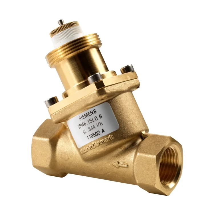 VPI46.15L0.4 Zawór PICV gwintowany, PN25, DN15, V100 370 [l/h], współpracuje z SSA.., STA.., STP.., SUE21P, przyłącza Rp1/2