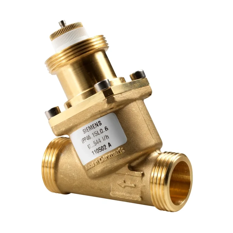 VPP46.15L0.4 Zawór PICV gwintowany, PN25, DN15, V100 370 [l/h], współpracuje z SSA.., STA.., STP.., SUE21P, przyłącza G3/4