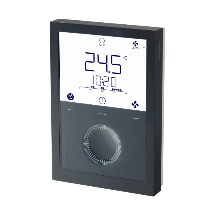 RDG200T/BK Regulator pomieszczeniowy, 230 [V] AC, 5..40 [°C], klimakonwektory 2-/4-rurowe, ogrzewanie/chłodzenie, czujnik temperatury