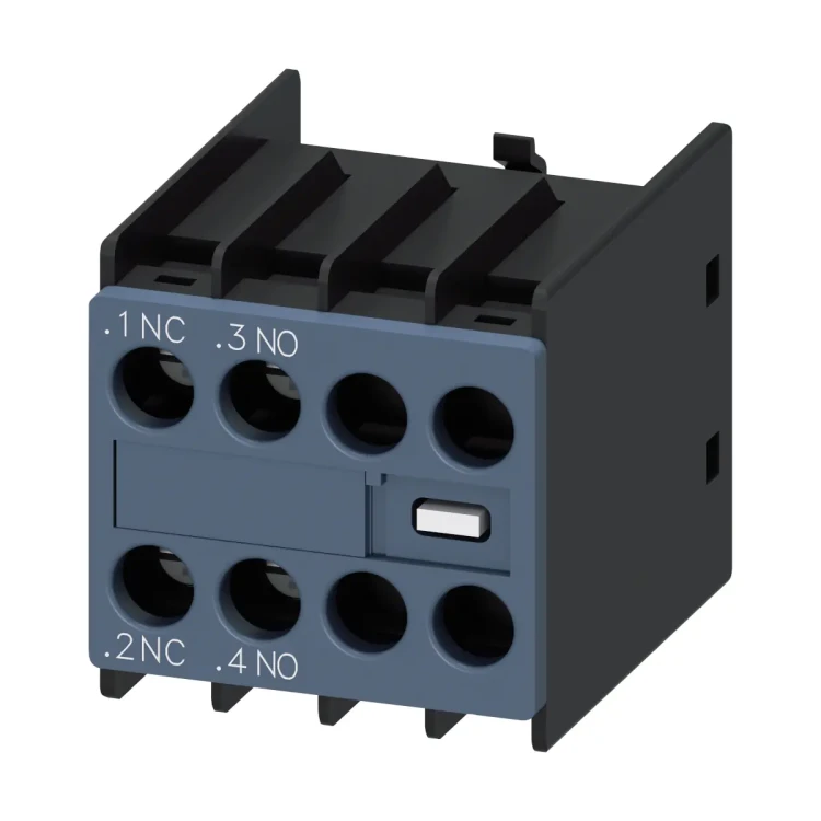 3RH2911-1HA11 Styki pomocnicze do styczników 3RT2 i 3RH2, 1NO + 1NC, montaż czołowy, zaciski śrubowe