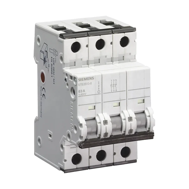 5TE2513-0 Rozłącznik modułowy 63A, 3P, 400V, opcjonalny wyzwalacz napięciowy
