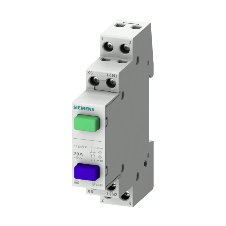 5TE4800 Przycisk modułowy powrotny (monostabilny) 1NO+1NC 20A