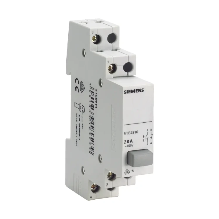 5TE4810 Przycisk modułowy ryglowany (bistabilny) 1NO+1NC 20A