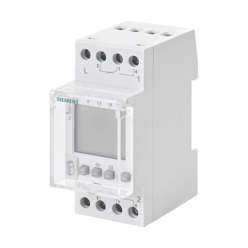 7LF4522-0 Tygodniowy zegar sterujący Profi Digital, 2CO, 230V,  2TE