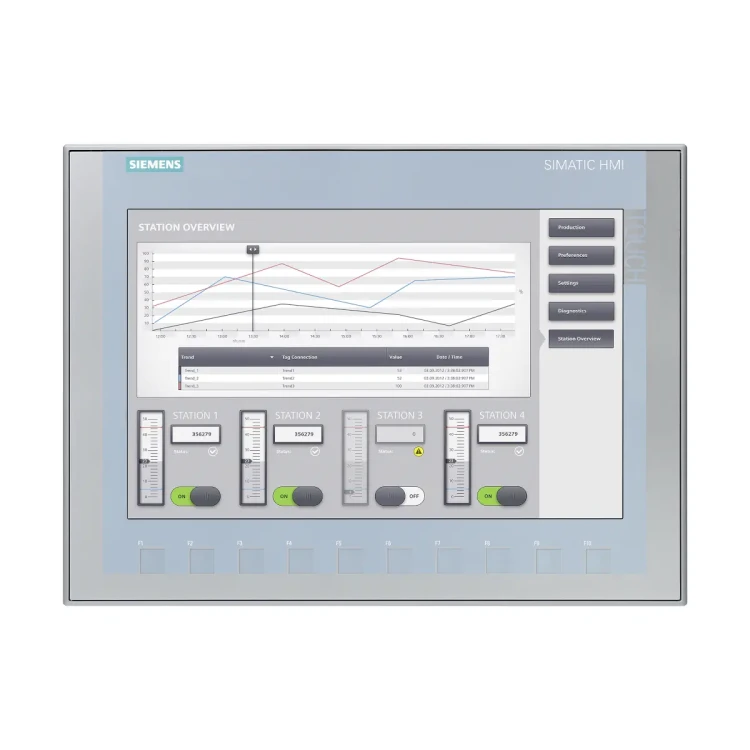 6AV2123-2MB03-0AX0 SIMATIC HMI, KTP1200 Basic, Basic Panel, dotykowy z przyciskami, 12" TFT, 65536 kolorów, PROFINET, konfiguracja w WinCC Basic V13/ STEP 7 Basic V13