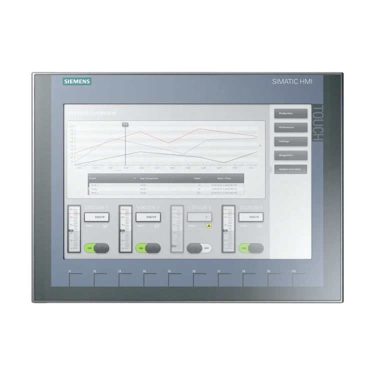 6AV2123-2MA03-0AX0 SIMATIC HMI, KTP1200 Basic DP, Basic Panel, dotykowy z przyciskami, 12" TFT, 65536 kolorów, PROFIBUS, konfiguracja w WinCC Basic V13/ STEP 7 Basic V13