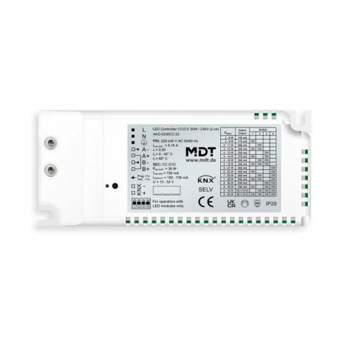 AKD-0230CC.02 KNX sterownik LED CC/CV 30 W / 230 V, 2-kanałowy