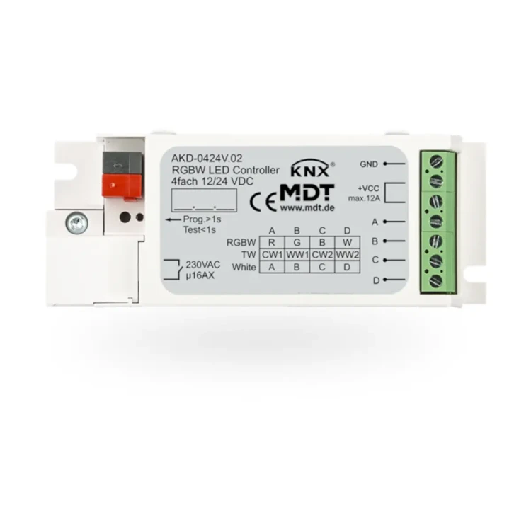 AKD-0424V.02 KNX sterownik LED 4-kanałowy, 3/6 A, RGBW