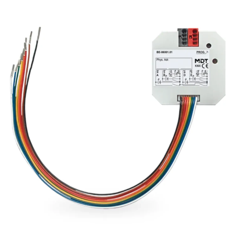 BE-06001.02 KNX interfejs uniwersalny 6-kanałowy, podtynkowy, wersja bezpotencjałowa