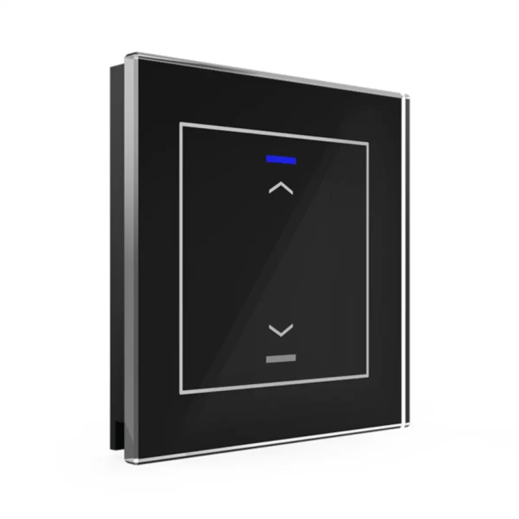 BE-GTL10S.A1S KNX szklany przycisk II Light 1-krotny, RGBW, żaluzje, czarny