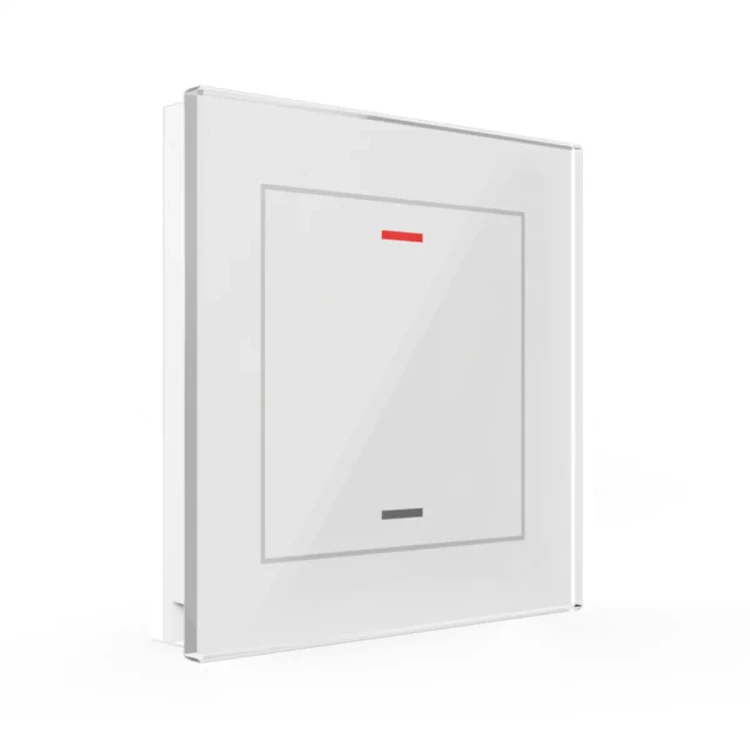BE-GTL10W.01 KNX szklany przycisk II Light 1-krotny, RGBW, neutralny, biały