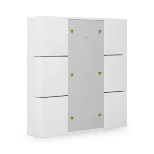 BE-TA55P6.02 KNX przycisk Plus 55 6-krotny, biały (Pure White) mat