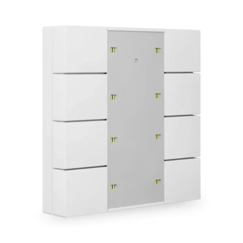 BE-TA55P8.02 KNX przycisk Plus 55 8-krotny, biały (Pure White) mat