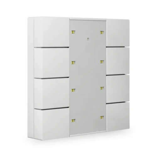 BE-TA55P8.G2 KNX przycisk Plus 55 8-krotny, biały (Pure White) połysk