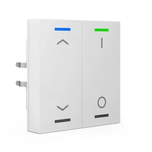 BE-TAL5502.C1 KNX przycisk Light 55 2-krotny, RGBW, żaluzje i przełącznik, biały (Pure White) połysk