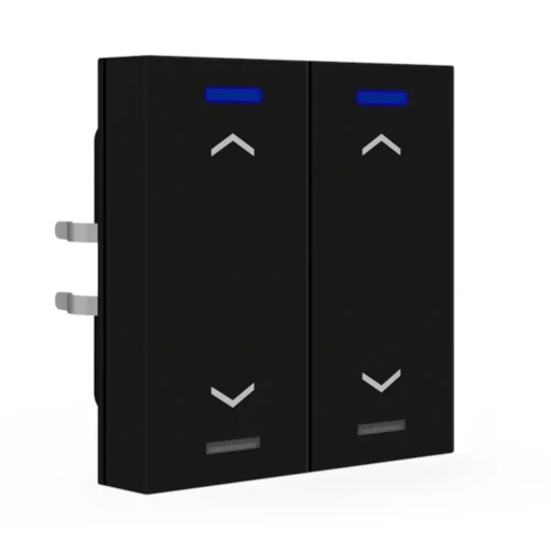 BE-TAL550206.A1 KNX przycisk Light 55 2-krotny, RGBW, żaluzje, czarny mat