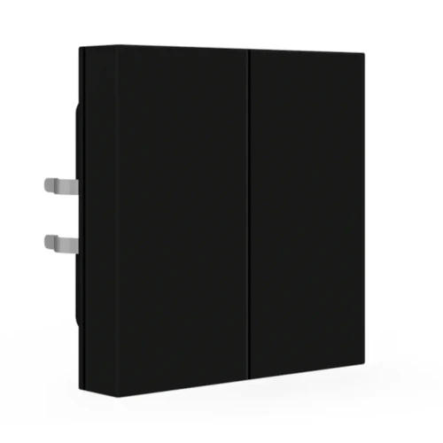 BE-TAL55B206.01 KNX przycisk Light 55 Basic 2-krotny, neutralny, czarny mat