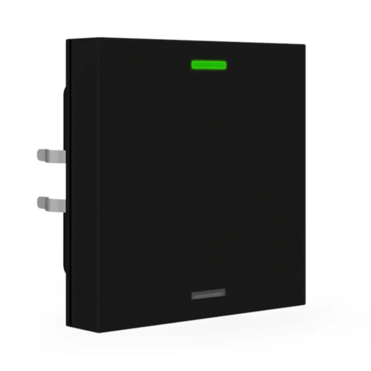 BE-TAL55T106.01 KNX przycisk Light 55 1-krotny, RGBW, neutralny, z czujnikiem temperatury, czarny mat