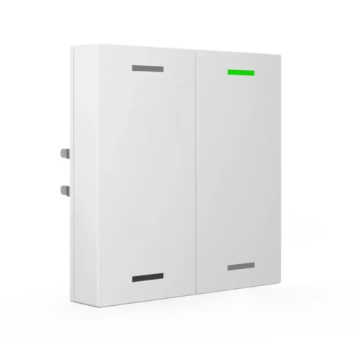 BE-TAL63T2.01 KNX przycisk Light 63 2-krotny, RGBW, neutralny, z czujnikiem temperatury, biały studyjny (studio white) połysk