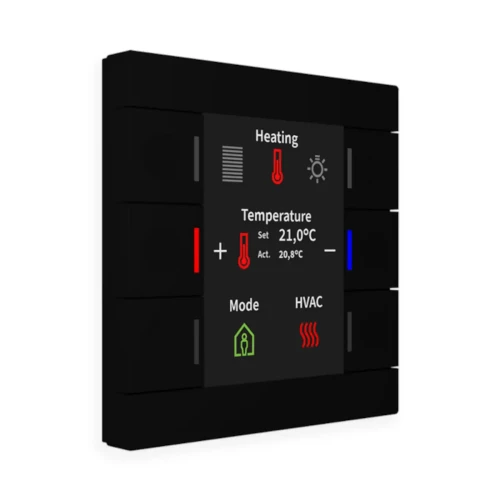 BE-TAS8606.02 KNX przycisk Smart 86 z kolorowym wyświetlaczem, tworzywo, czarny mat