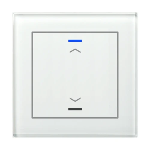 GTL-10AW.02S KNX szklany przycisk II Light 1-krotny, RGBW, żaluzje, biały, z funkcją Secure