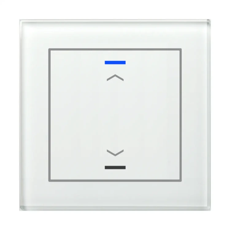GTL-10AW.02S KNX szklany przycisk II Light 1-krotny, RGBW, żaluzje, biały, z funkcją Secure