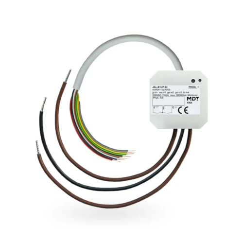 JAL-B1UP.02 KNX aktor żaluzjowy 1-kanałowy, 6 A, do silników żaluzji 230 V AC, z 4 wejściami binarnymi