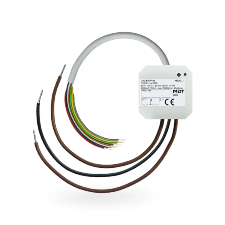 JAL-B1UP.02 KNX aktor żaluzjowy 1-kanałowy, 6 A, do silników żaluzji 230 V AC, z 4 wejściami binarnymi