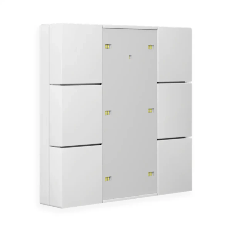 RF-TA55A6.01 KNX RF+ przycisk Plus 55 6-krotny, z wbudowanym aktorem, biały (Pure White) połysk