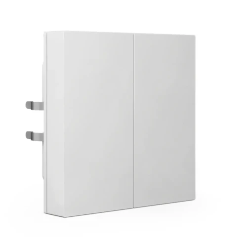 RF-TAL55B202.01S KNX RF+ przycisk Light 55 Basic 2-krotny, TS, neutralny, biały (Pure White) połysk, z funkcją Secure