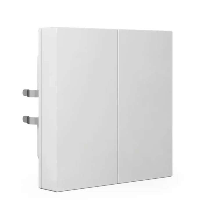 RF-TAL55B202.01S KNX RF+ przycisk Light 55 Basic 2-krotny, TS, neutralny, biały (Pure White) połysk, z funkcją Secure