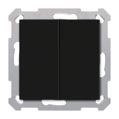 RF-TAL55B206.01S KNX RF+ przycisk Light 55 Basic 2-krotny, TS, neutralny, czarny mat, z funkcją Secure