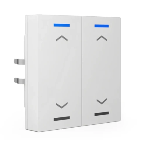 RF-TAL55T202.A1S KNX RF+ przycisk Light 55 2-krotny, RGBW, TS, żaluzje, biały (Pure White) połysk, z funkcją Secure