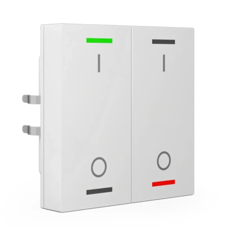 RF-TAL55T202.B1S KNX RF+ przycisk Light 55 2-krotny, RGBW, TS, przełącznik, biały (Pure White) połysk, z funkcją Secure