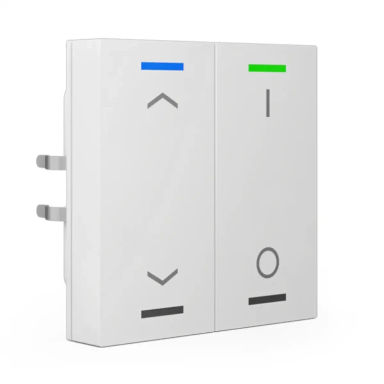RF-TAL55T202.C1S KNX RF+ przycisk Light 55 2-krotny, RGBW, TS, żaluzje i przełącznik, biały (Pure White) połysk, z funkcją Secure