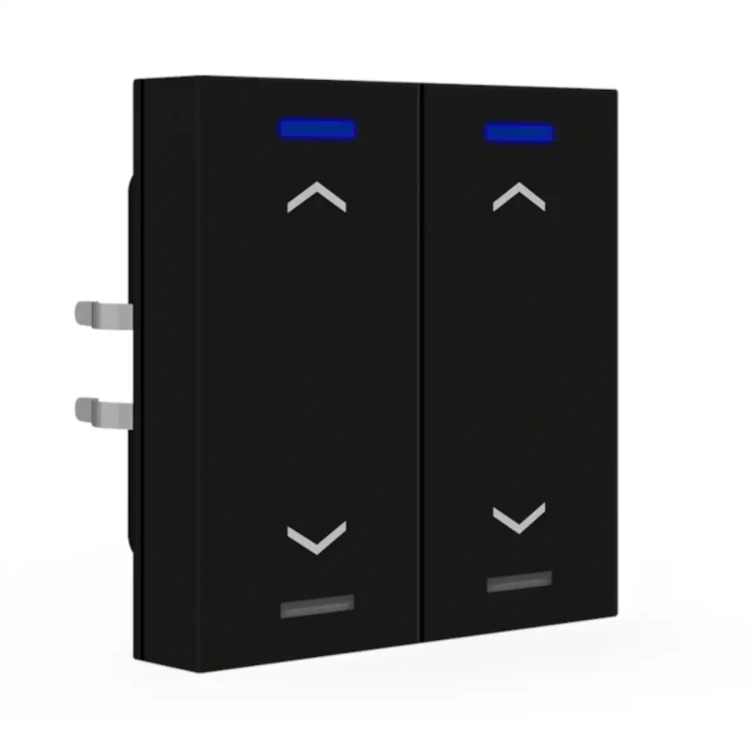 RF-TAL55T206.A1S KNX RF+ przycisk Light 55 2-krotny, RGBW, TS, żaluzje, czarny mat, z funkcją Secure