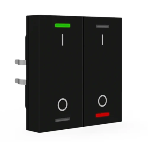 RF-TAL55T206.B1S KNX RF+ przycisk Light 55 2-krotny, RGBW, TS, przełącznik, czarny mat, z funkcją Secure