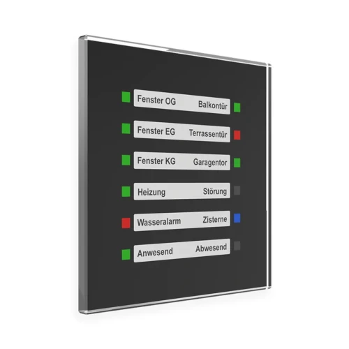 SCN-GLED1S.01S KNX szklany wskaźnik LED, czarny