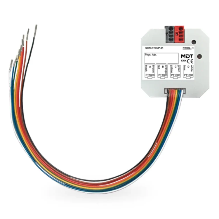 SCN-RT4UP.01 KNX regulator/czujnik temperatury 4-kanałowy, podtynkowy