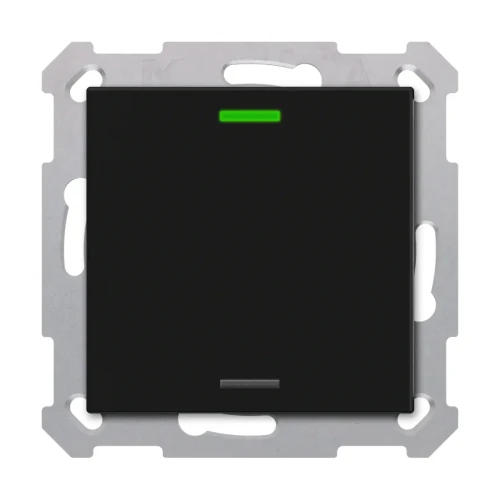 TAL-5501006.02S KNX przycisk Light 55 1-krotny, RGBW, neutralny, czarny mat, z funkcją Secure
