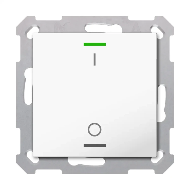 TAL-5501B02.02S KNX przycisk Light 55 1-krotny, RGBW, przełącznik, biały (Pure White) połysk, z funkcją Secure