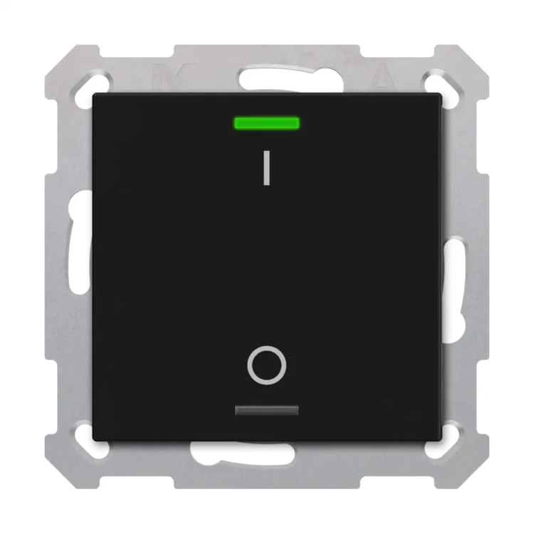 TAL-5501B06.02S KNX przycisk Light 55 1-krotny, RGBW, przełącznik, czarny mat, z funkcją Secure