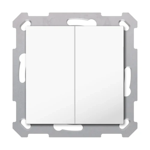TAL-55B2002.02S KNX przycisk Light 55 Basic 2-krotny, neutralny, biały (Pure White) połysk, z funkcją Secure