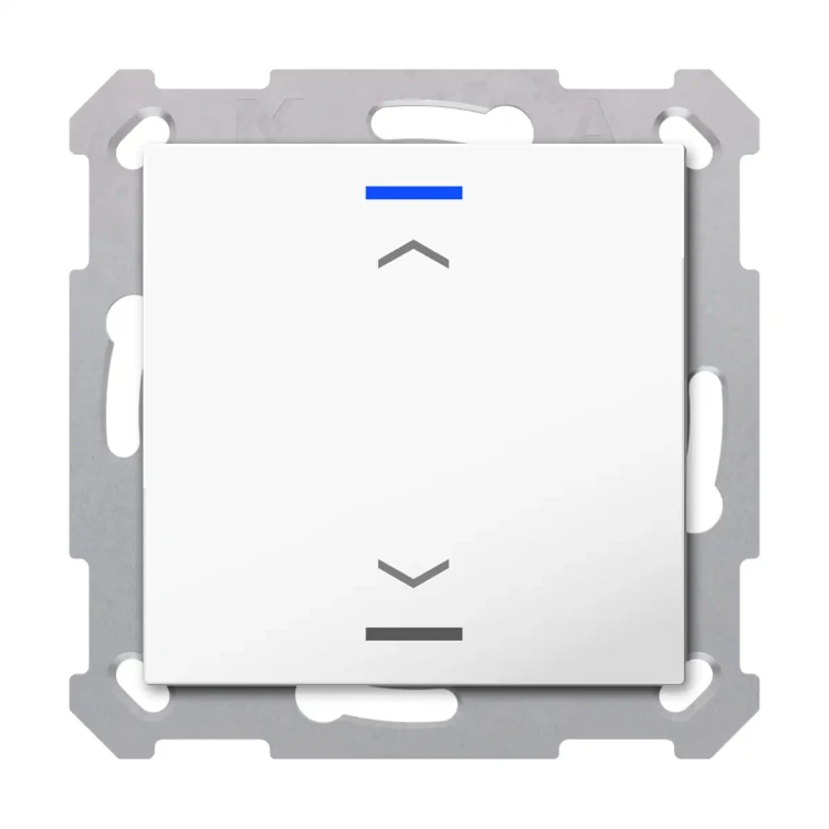 TAL-55T1A02.02S KNX przycisk Light 55 1-krotny, RGBW, żaluzje, z czujnikiem temperatury, biały (Pure White) połysk, z funkcją Secure
