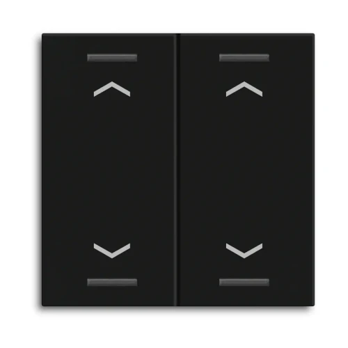TAL-55W2A06.02 MDT klawisz do KNX przycisku Light 55 2-krotnego, czarny mat, żaluzje