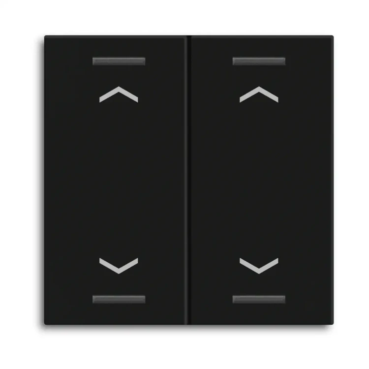 TAL-55W2A06.02 MDT klawisz do KNX przycisku Light 55 2-krotnego, czarny mat, żaluzje